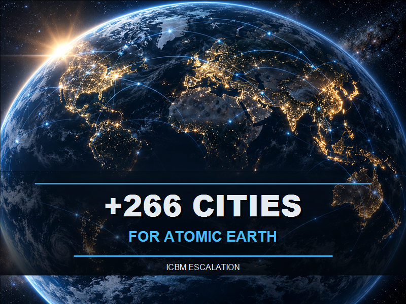 +266 cities for Atomic Earth map preview