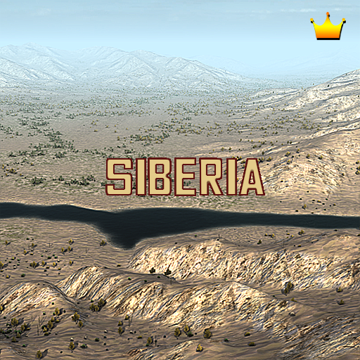 Arabic Map Siberia (Empty)