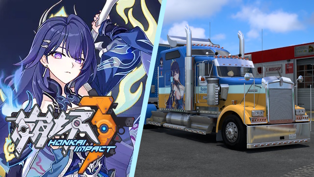 Kenworth W900 Raiden Mei (Xentinel Dawnbearing Crescent) - Honkai Impact 3 [Combo Skin]