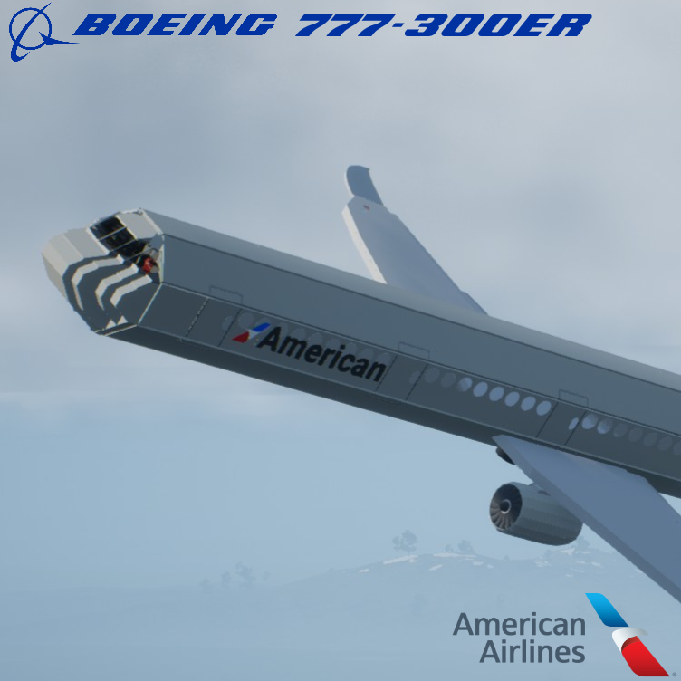 Softbody AIR LINER Boeing 777-300ER American Airlines
