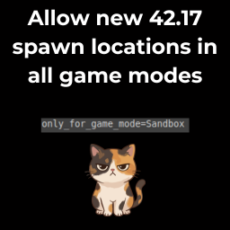 Allow new 42.17 Sandbox spawn locations in all game modes – Project Zomboid Mod