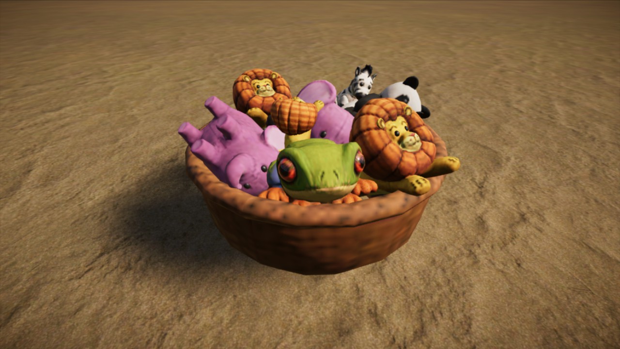 Plush basket for shop 🧸