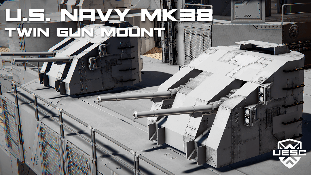 U.S. Navy MK38 Twin Gun Mount