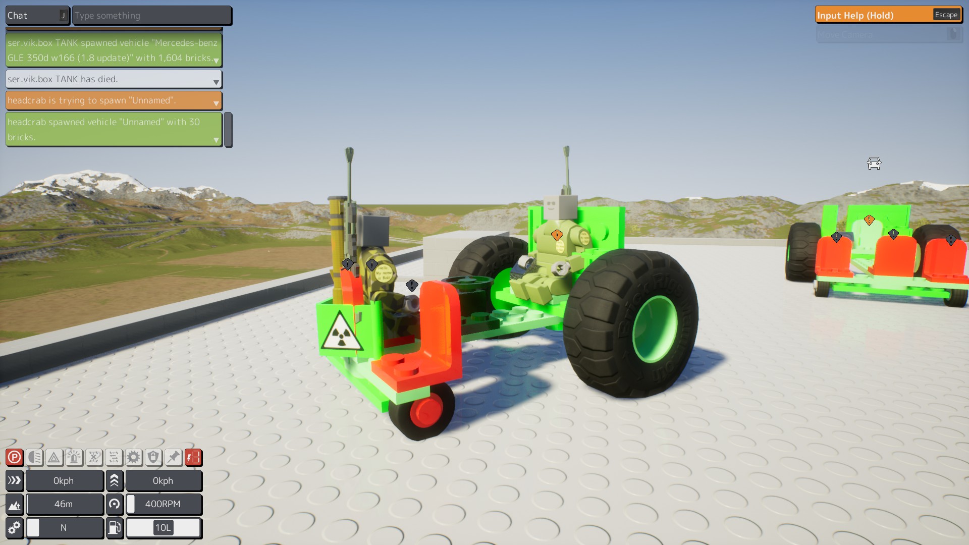 "a car for the zombie apocalypse"  very cool car for a trip with a friend (my first car i built)