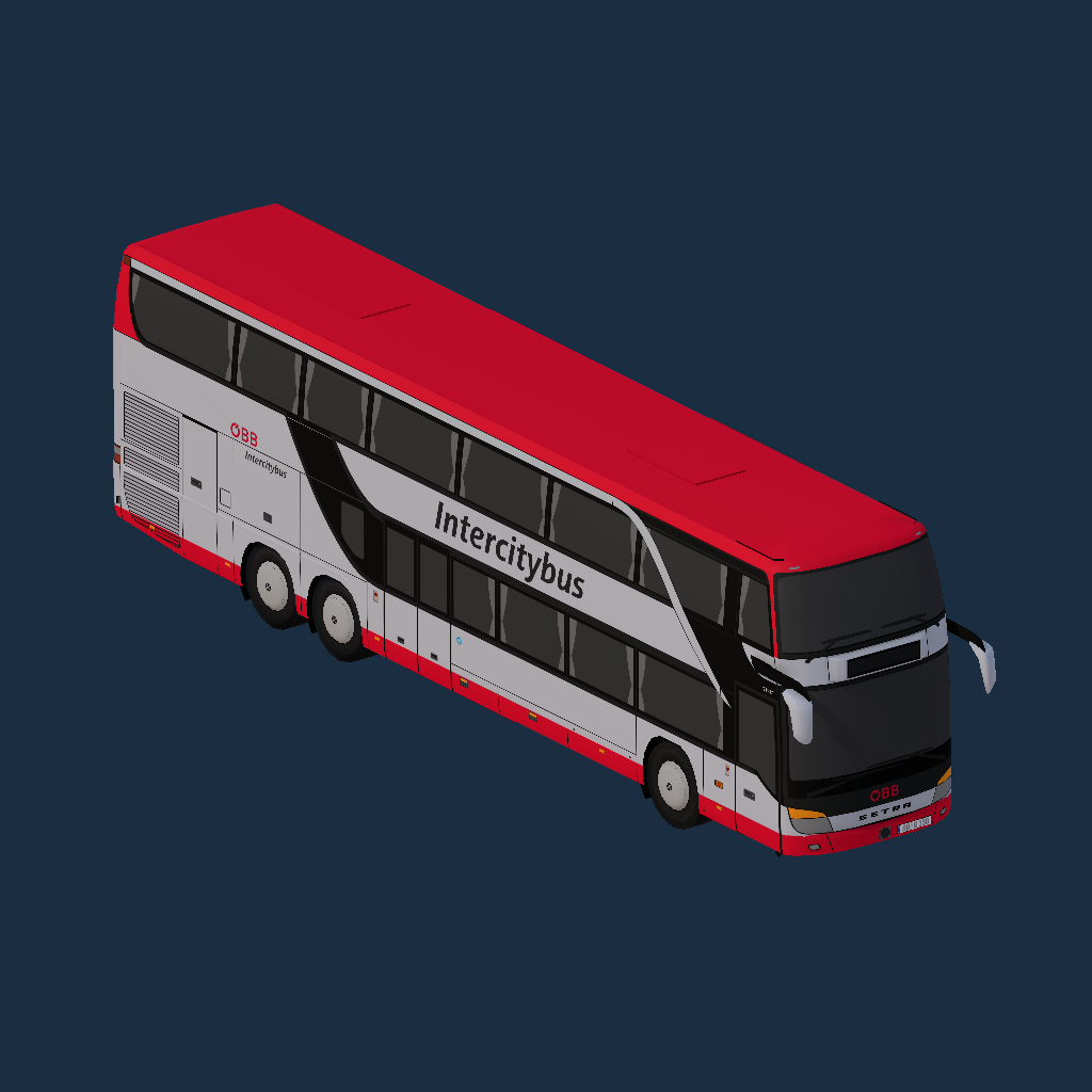 ÖBB Intercitybus - Setra S431DT (Euro 4/5) - Grundlack (Doppeltür)