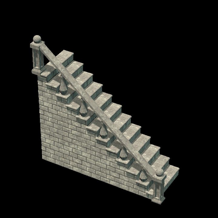 Gothic stairs Left