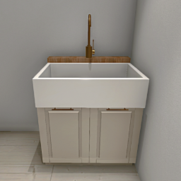  Linnea Kitchen sink 75 cm Beige