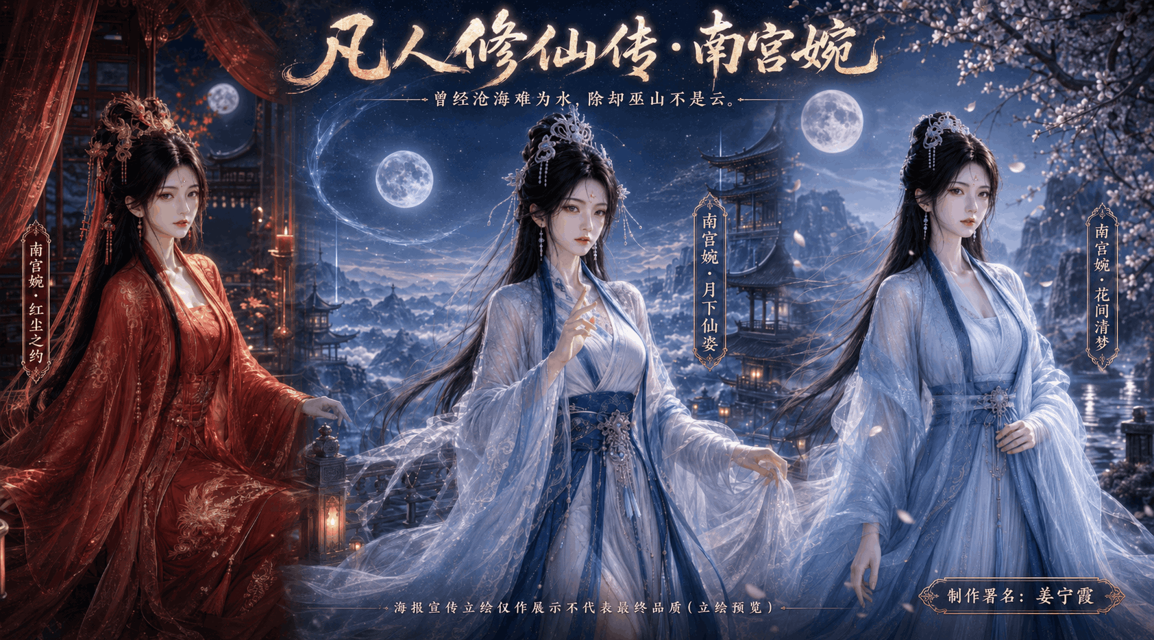 <color=#00BFFF><size=20>【姜宁霞】<color=red><size=20>国漫立绘·南宫婉