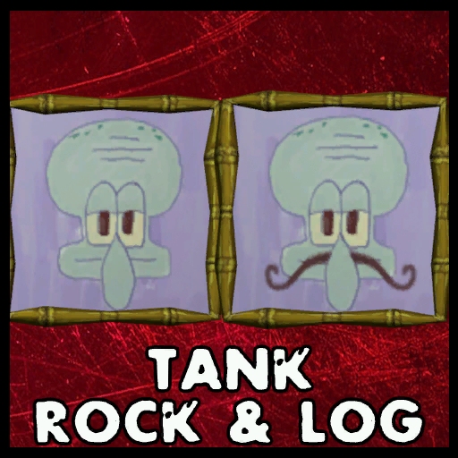 Squidward's Paintings
(Tank rock)
