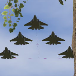 stealth formation flight!