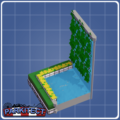 Modular Water Wall (Left, 2x Height)