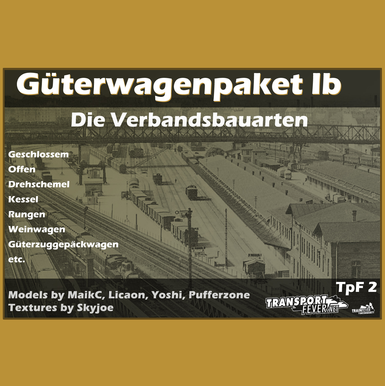 Freight cars package 1b - KPEV, DRG, DB, DR (New Version)