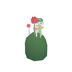 Flowers and mushroom pack