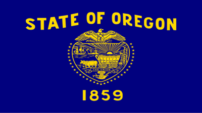 The flag of the state of Oregon