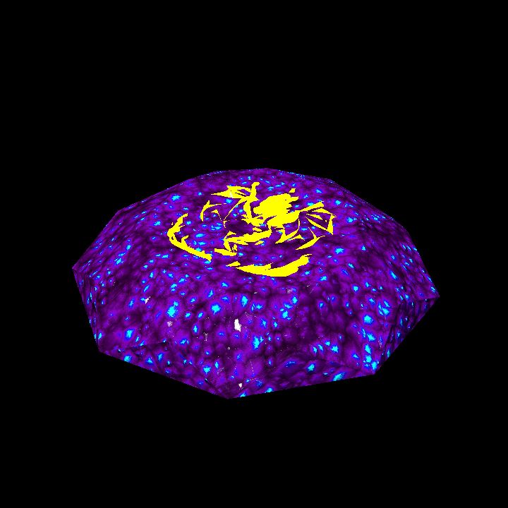 A glowing sigil stone A - dragon