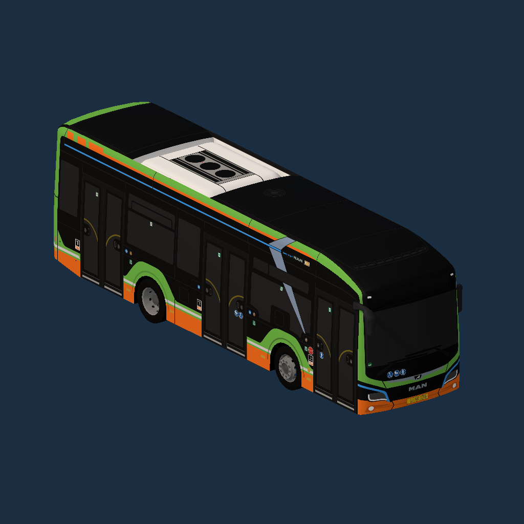Nanning Bus [V2-3-D](MAN Lion's City 10E by _T_B_N_)