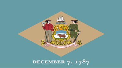 The flag of the state of Delaware