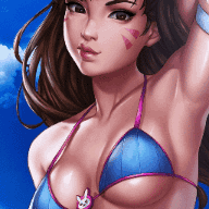 DandonFuga Beach Princess D.va (Overwatch) SFW & NSFW preview
