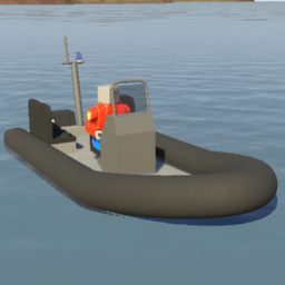 24' RHIB Rescue Boat (low brick)