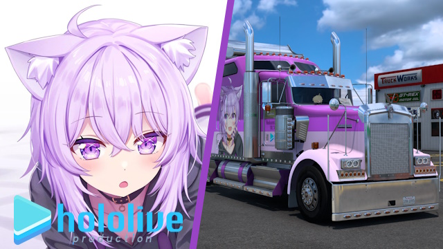 Kenworth W900 Nekomata Okayu - Hololive [Combo Skin]