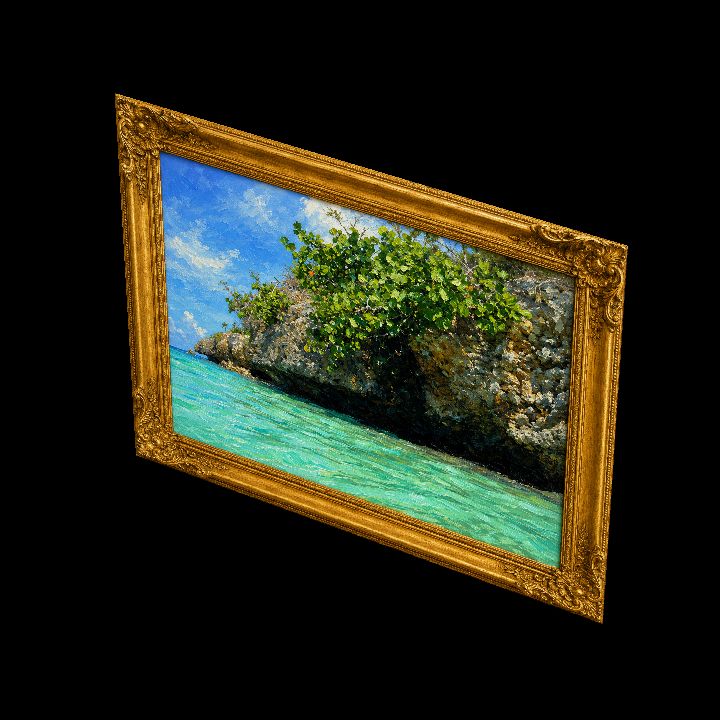 Painting, Ocean Rock {2D}