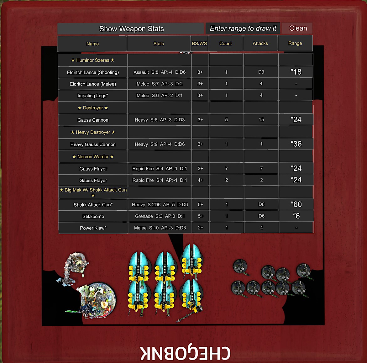 Warhammer 40k 8/9th Stats Helper