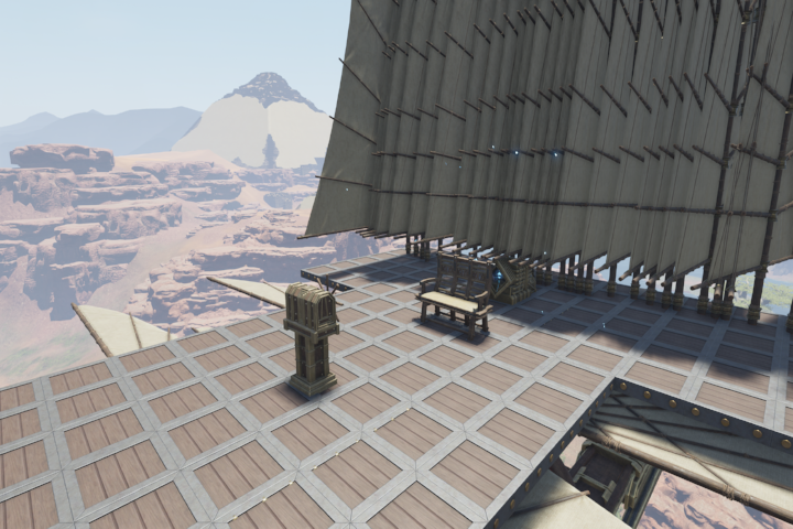 【易建造】【百米速度】小型简陋探图神船 – Soulmask Mod