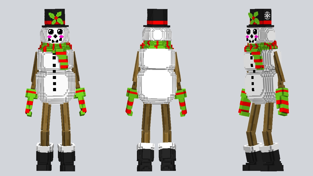 Snowman Red Cylinder hat