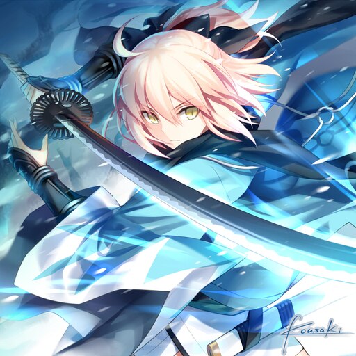 Steamワークショップ::FGO - 沖田総司 飘雪 1080P(waifu2x) 60FPS