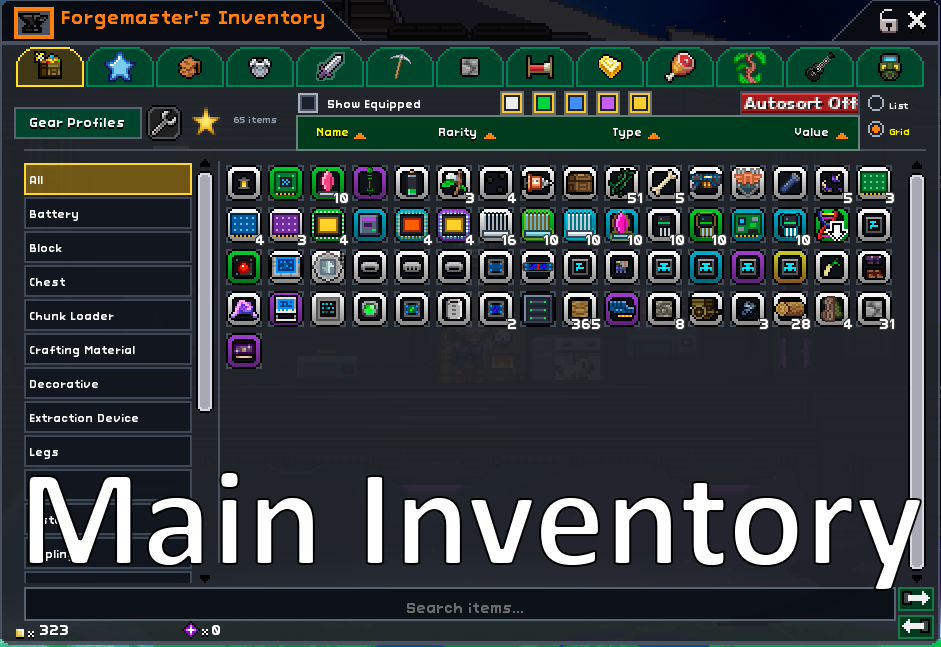 [oSB] Forgemaster's Inventory - Main Inventory preview