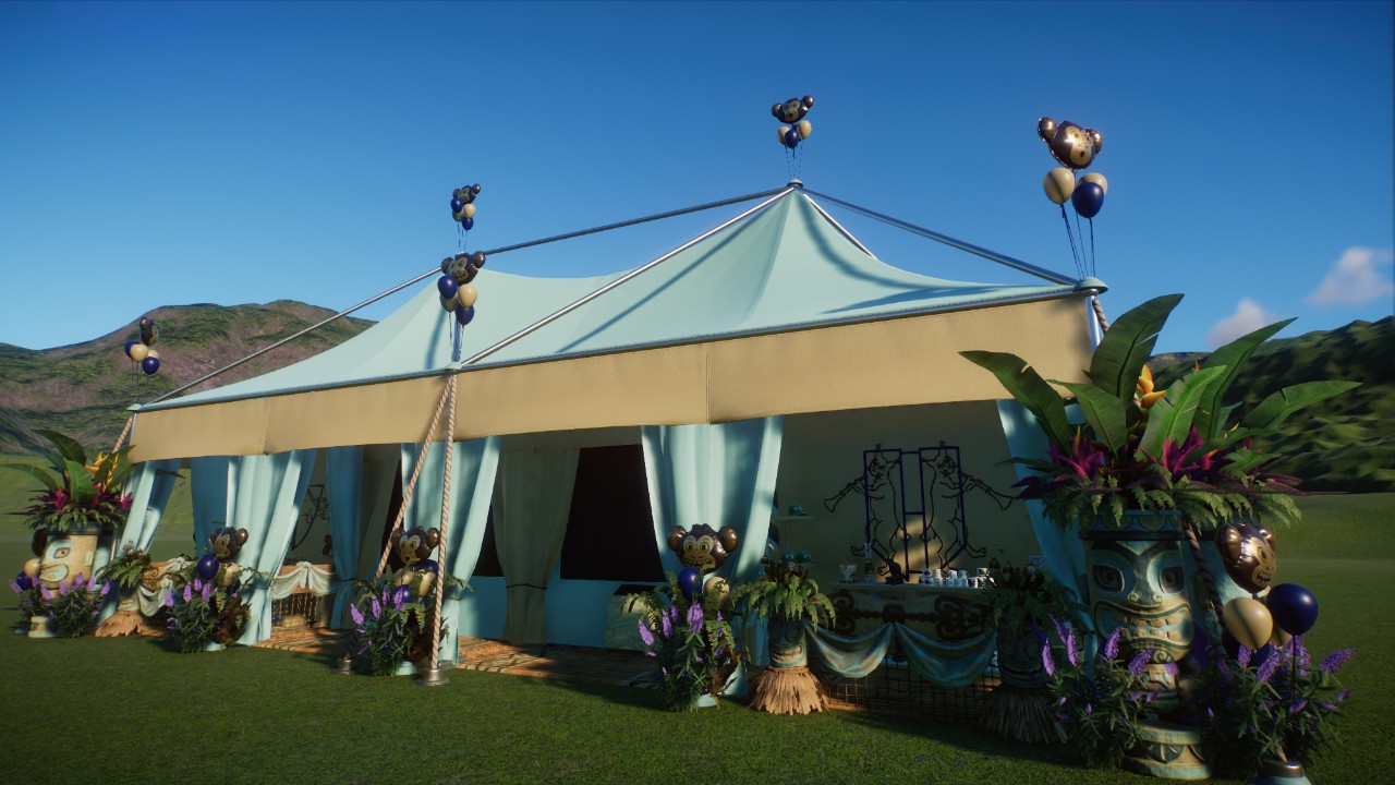 Tropical Party Welcome Tent