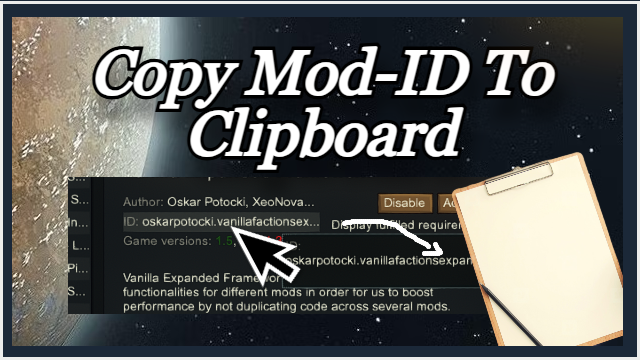 Copy Mod-ID to Clipboard