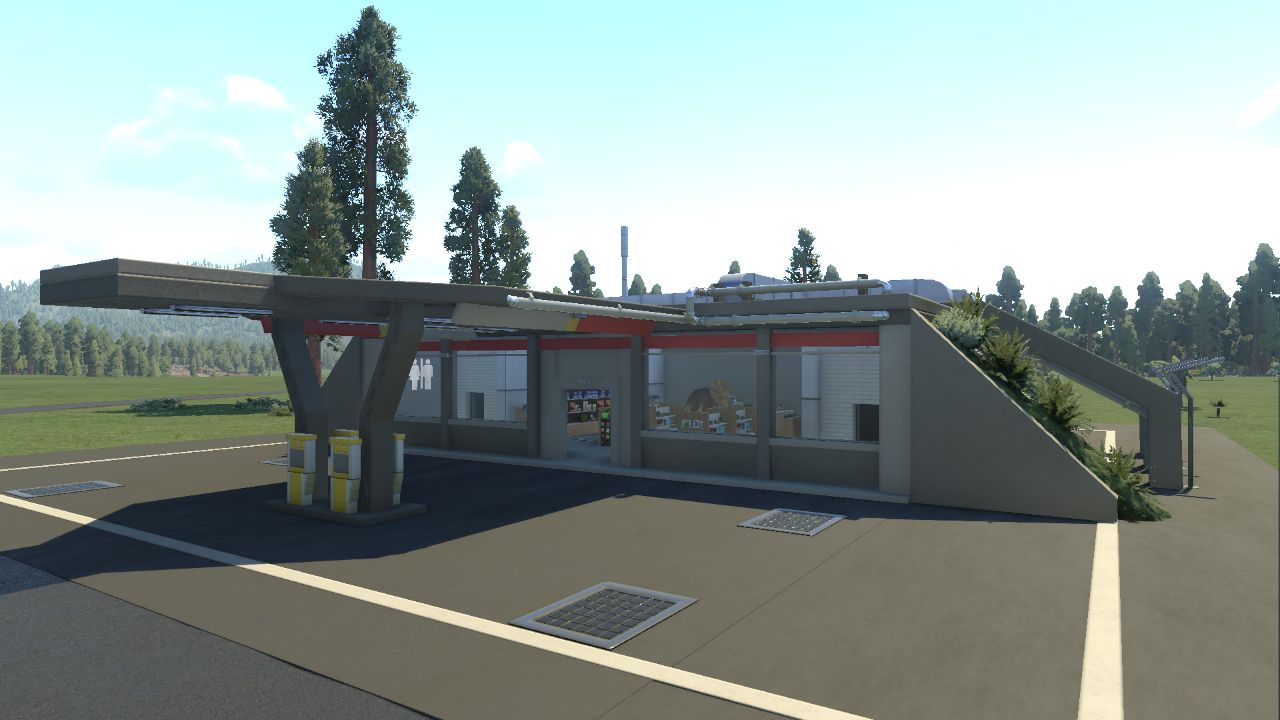 Jurassic World Rebirth Gas Station