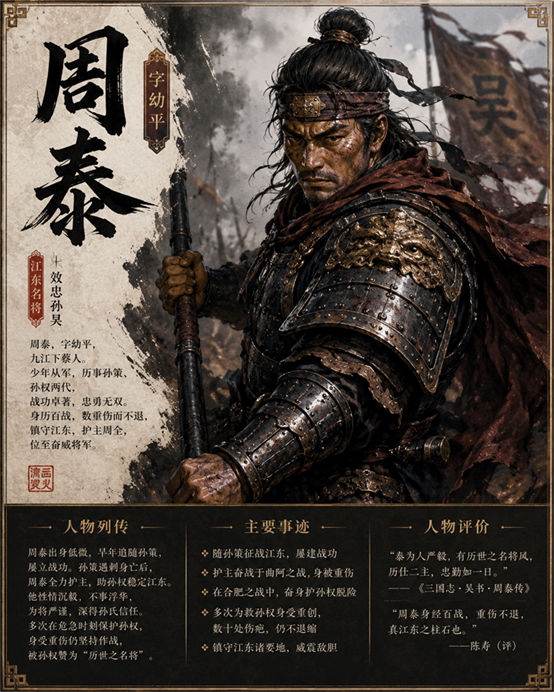 三国演义·无畏周泰