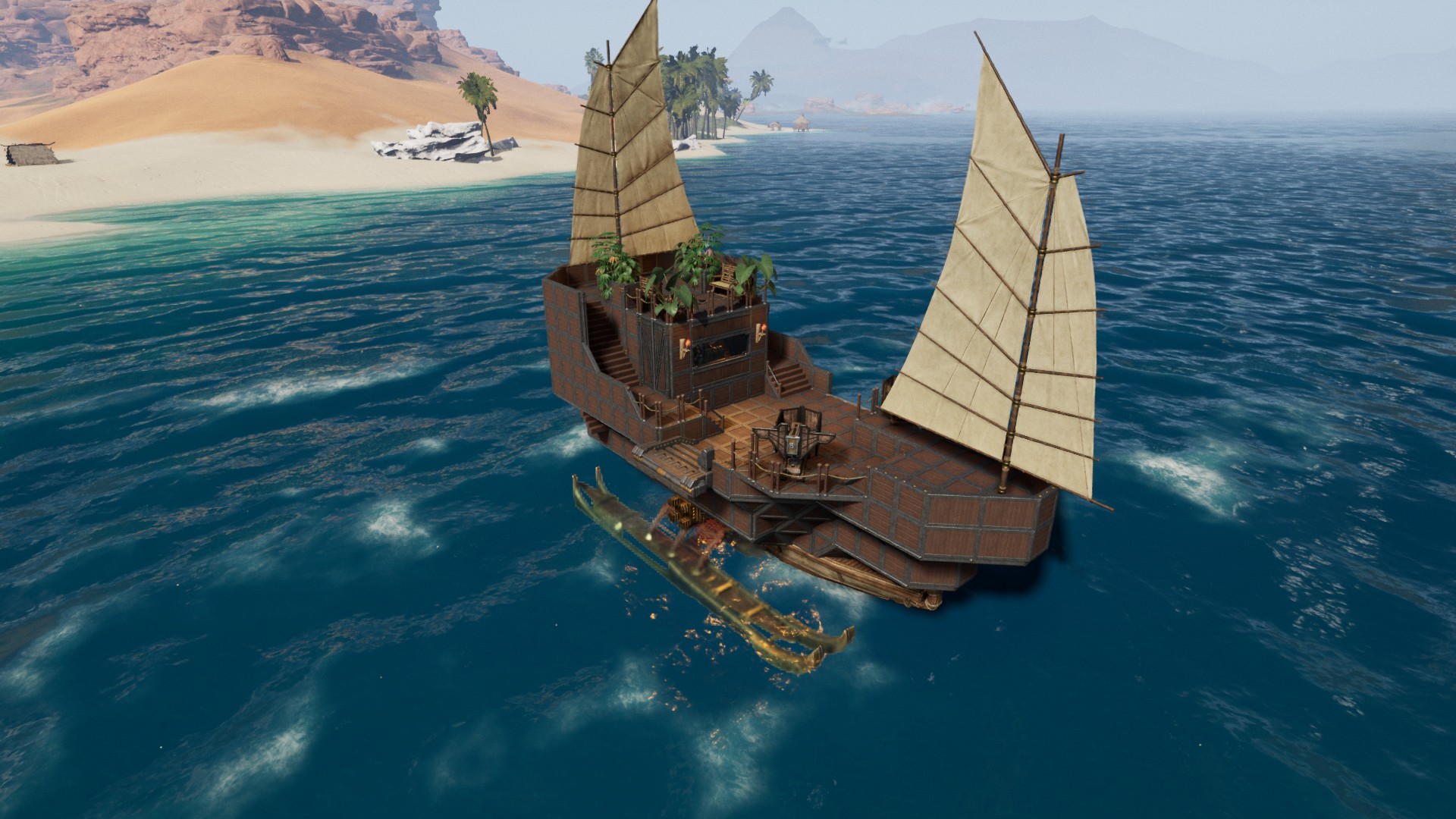 小型探险木船 – Soulmask Mod