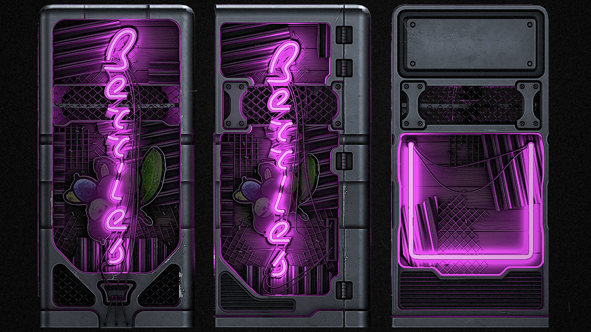 Neon Berries Fridge