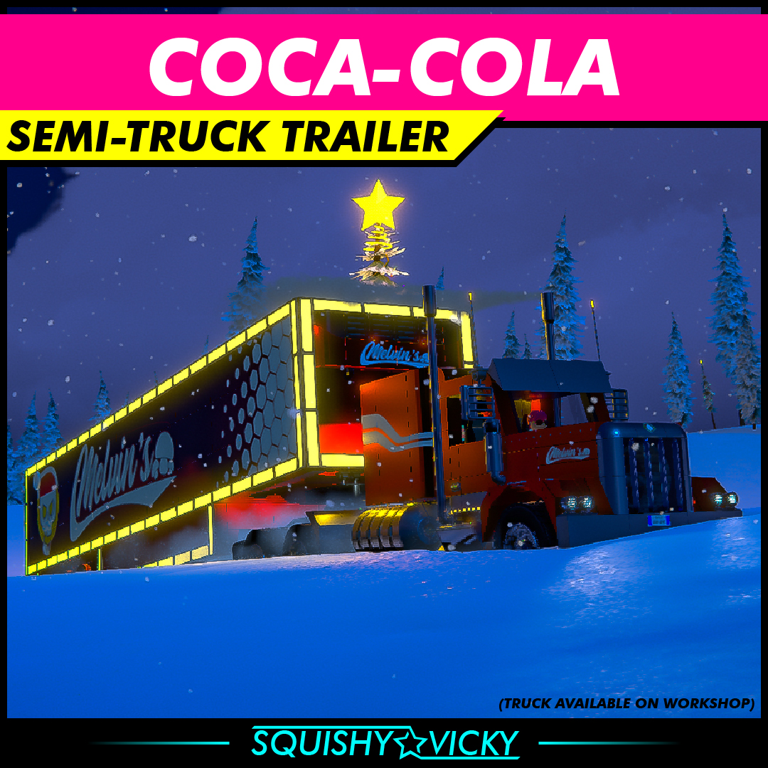 [SQUISHY] Coca-Cola - Semi-Truck Trailer