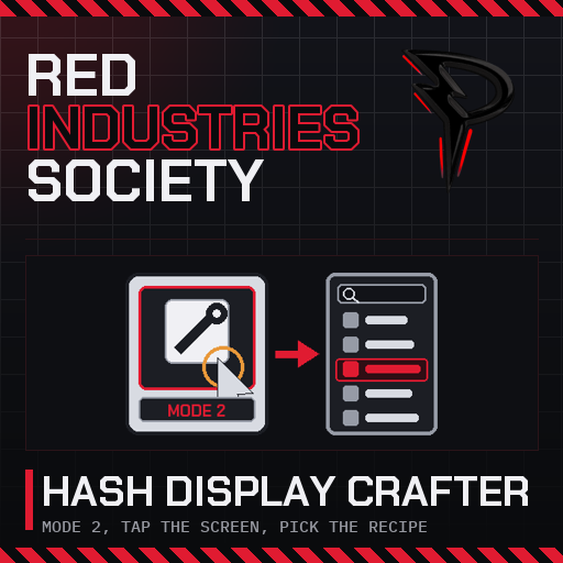 Hash Display - Crafter Selection Screen