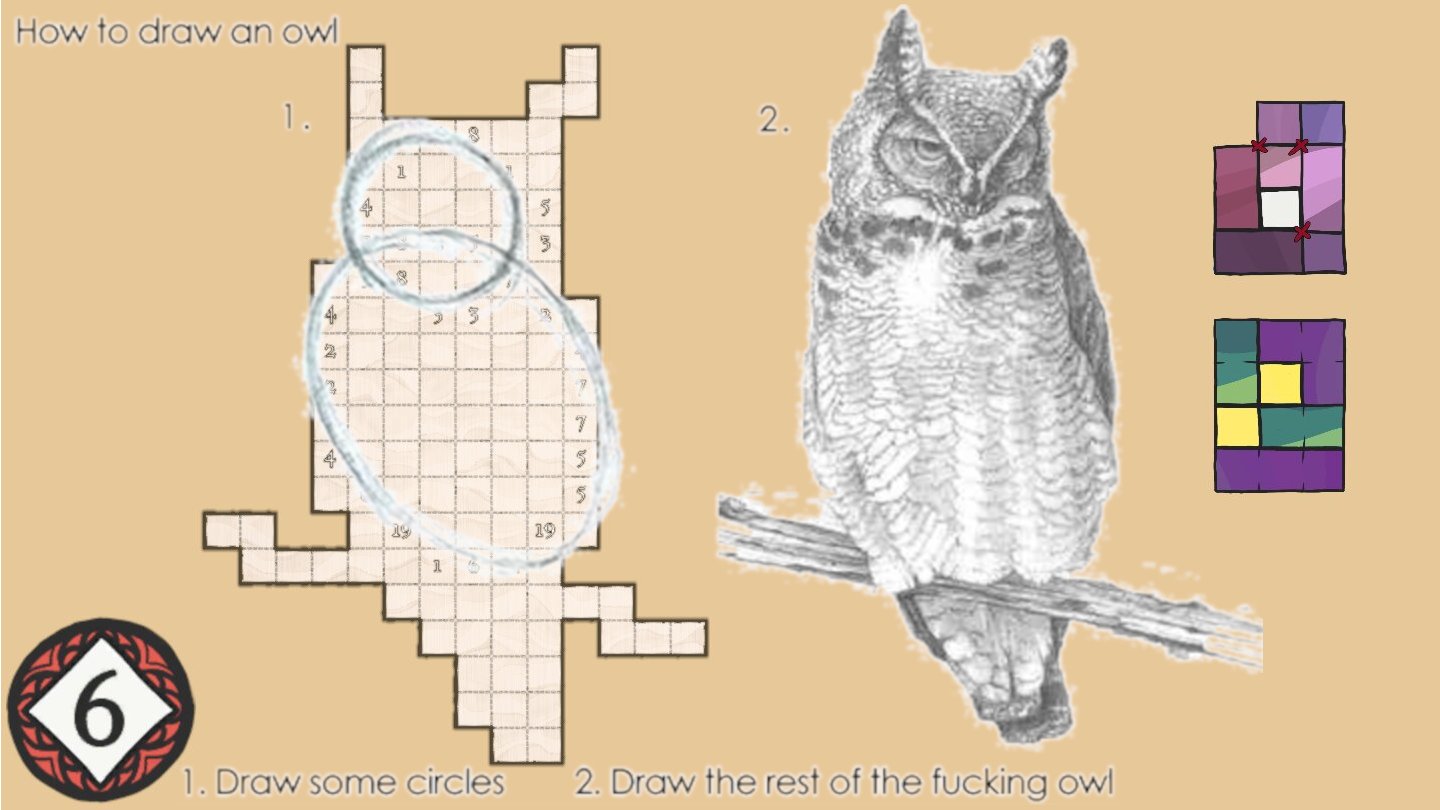 draw the rest of the *** owl
