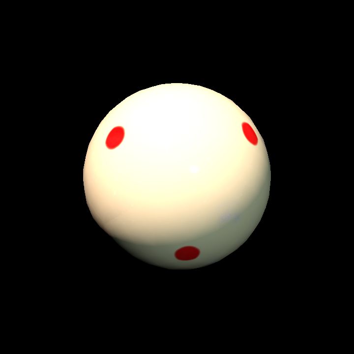 Bumper Pool Red Spot Ball