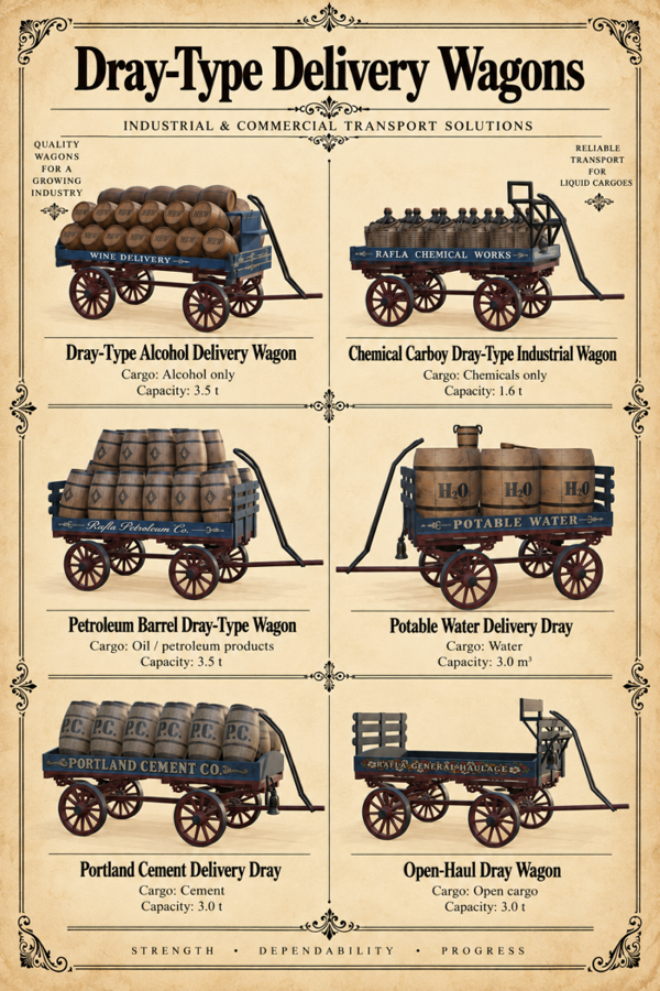 Dray-Type Delivery Wagons