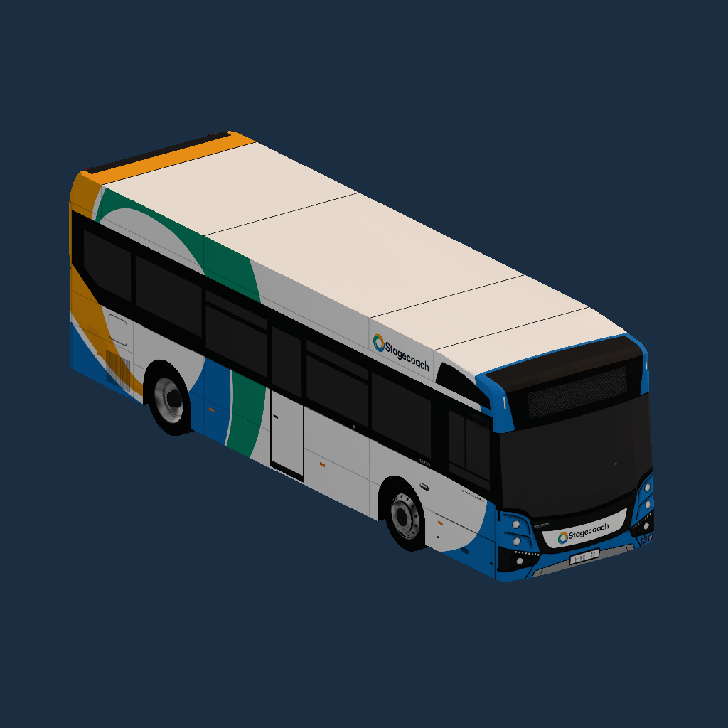 Volvo BZL (Had to fix this because some guy put it on double decker skull)