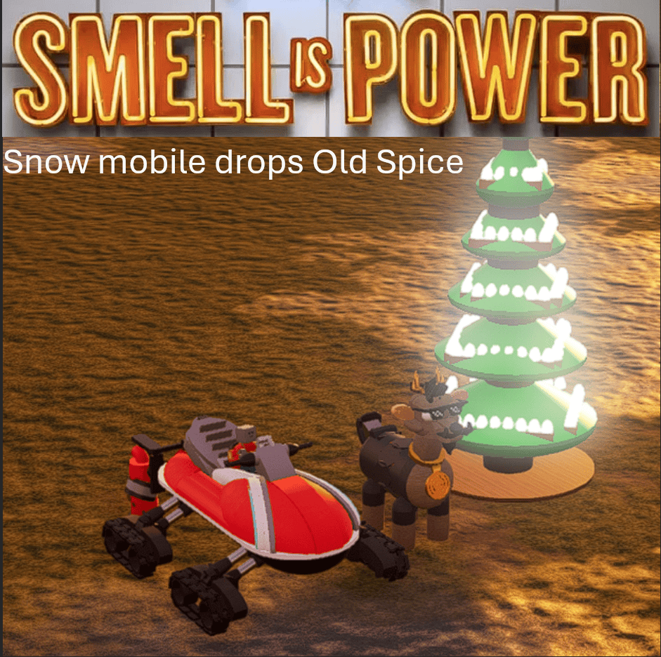 Snowmobile drop Old Spice of Power