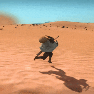 Barbarian's cloak and sack(Backpack)