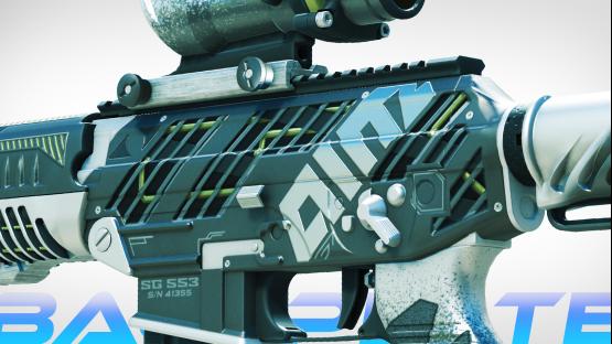 SG553 | AIM Backplate gray