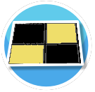 Pan Room Floor Yellow Black Chk