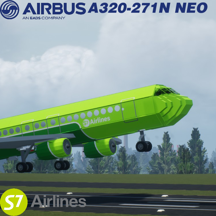 Softbody AIR LINER Airbus A320-271 NEO S7
