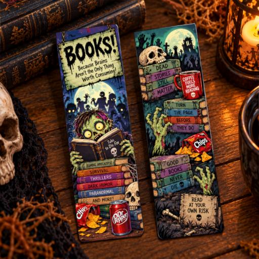 Funny Zombie Bookmark preview