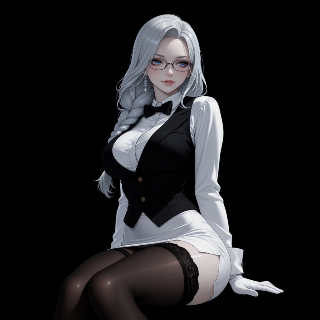 Girl | Dark Background | Dark & Colored Versions | 4K
