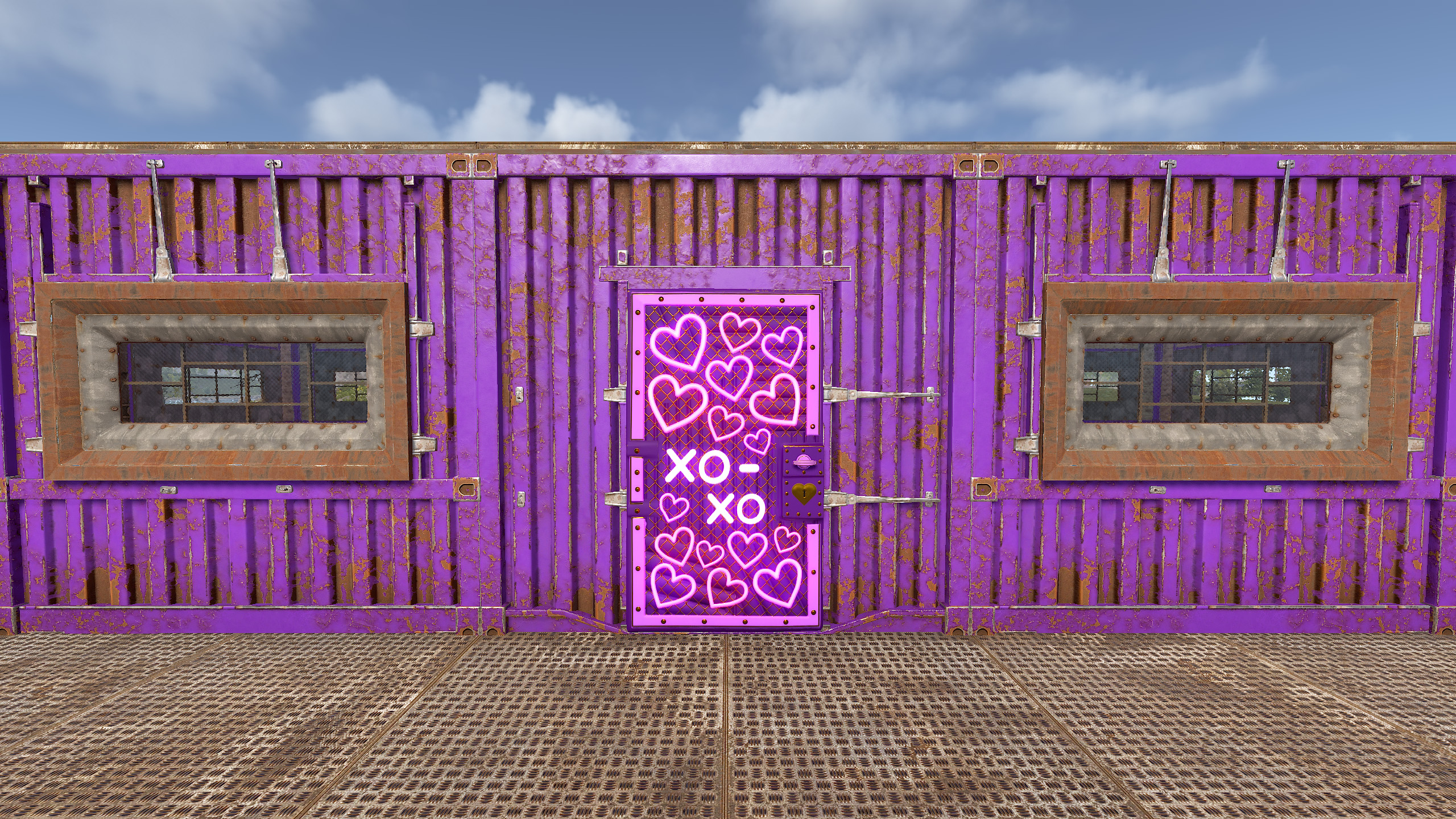 Neon Hearts Sheet Metal Door thumbnail 11